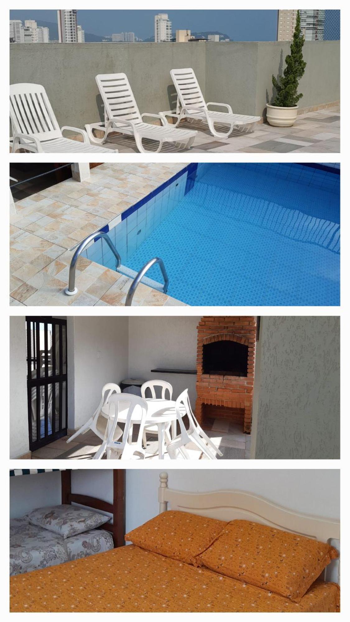 500M Da Praia, Predio Cm Piscina, 1Garagem, Wi-Fi 300 Mbps, Centro De Guaruja, Proximo A Praia E Comercio, Horarios Check-In E Check-Out Flexiveis, Churrasqueira, Buitenkant foto
